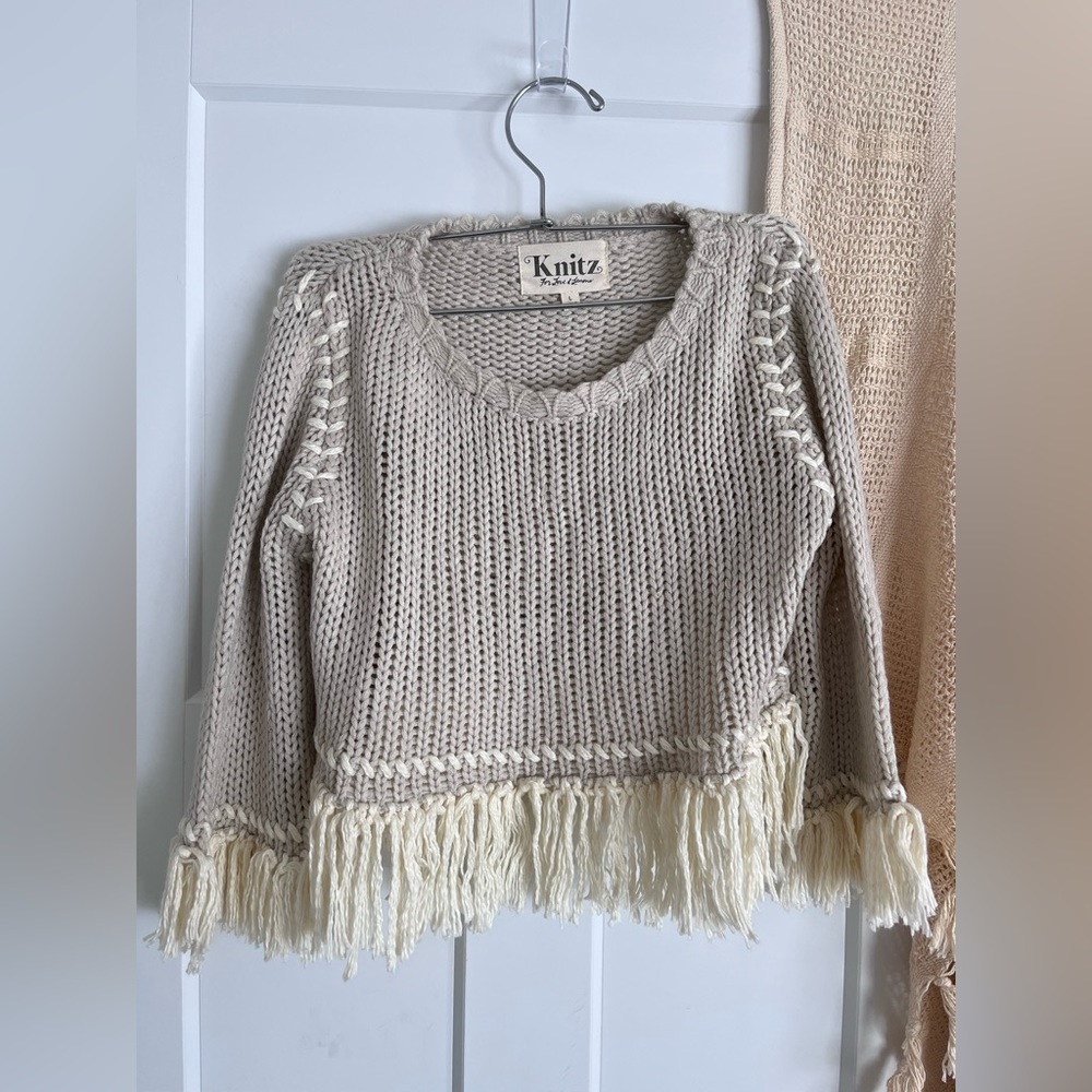 For Love & Lemons Crop Sweater